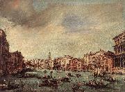 GUARDI, Francesco The Grand Canal, Looking toward the Rialto Bridge sg China oil painting reproduction